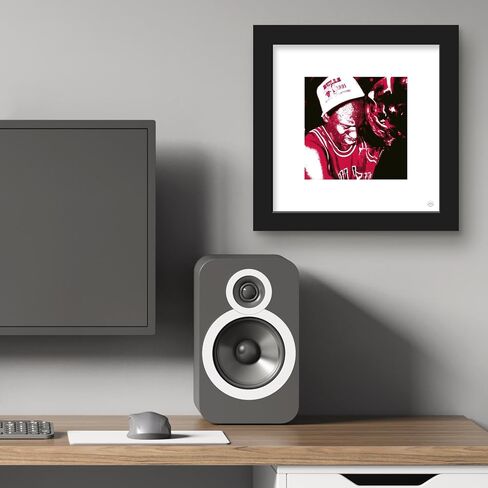 Trends International Gallery Pops Michael Jordan - 1991 Championship Trophy Wall Art Wall Poster, 12.00" x 12.00", Black Frame Version in Saudi Arabia