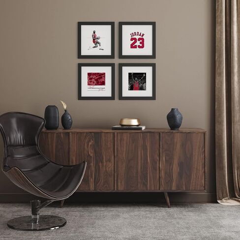 Trends International Gallery Pops Michael Jordan - 1991 Championship Trophy Wall Art Wall Poster, 12.00" x 12.00", Black Frame Version in Saudi Arabia