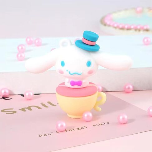 Yunhazit 7 Pcs Cute Anime Keychain kawaii Toys Anime Figurer Pendant Creative Gifts Accessories Lovely Key Chains in Saudi Arabia