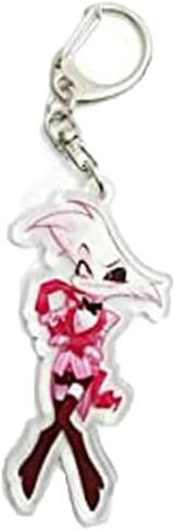 DJMANMENGG Habzin Hotel Vaggie Keychain Anime Alastor Cosplay Acrylic Keyring Pendant 5PCS in Kuwait