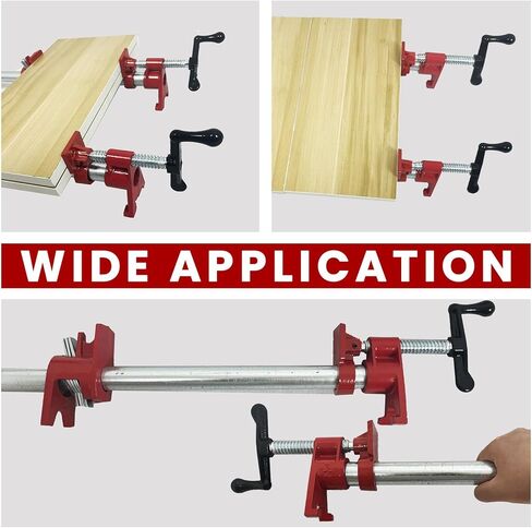 مشابك أنابيب DUPDMKIN لمشابك الأنابيب شديدة التحمل لأعمال النجارة، مشابك لصق خشبية مقاس 3/4 بوصة مع إطلاق سريع، مشبك أنابيب مثالي للنجارة، وتحسين المنزل، والمشروعات اليدوية (8، 3/4 بوصة) in Kuwait