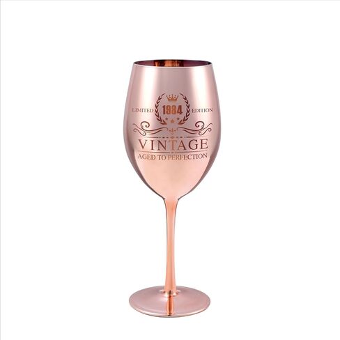 Vintage 1974 Wine Glass - 50th birthday gifts for women - Turning 50 Year Old Birthday Decorations - For Friends, Daughter, Sister Mom in Saudi Arabia