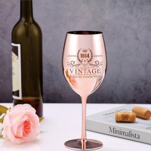 Vintage 1974 Wine Glass - 50th birthday gifts for women - Turning 50 Year Old Birthday Decorations - For Friends, Daughter, Sister Mom in Kuwait