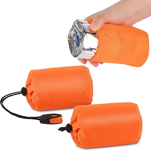 CIVJET Survival Bag Bivy Sack Waterproof, Emergency Sleeping Bags Blanket Stuff Shelter Xtreme Cold, Survival Gear and Supplies for Disaster Preparedness, Thermal, Portable, Camping in Saudi Arabia