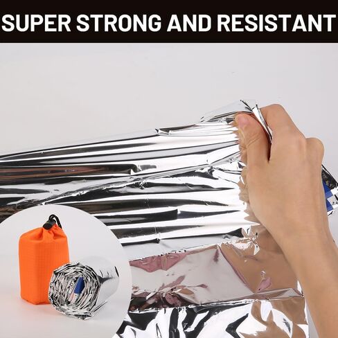 CIVJET Survival Bag Bivy Sack Waterproof, Emergency Sleeping Bags Blanket Stuff Shelter Xtreme Cold, Survival Gear and Supplies for Disaster Preparedness, Thermal, Portable, Camping in Saudi Arabia