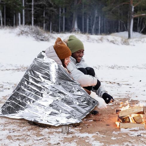 CIVJET Survival Bag Bivy Sack Waterproof, Emergency Sleeping Bags Blanket Stuff Shelter Xtreme Cold, Survival Gear and Supplies for Disaster Preparedness, Thermal, Portable, Camping in Saudi Arabia