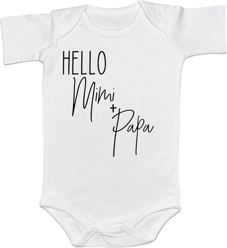 First Great Grandchild Coming Soon Baby Bodysuit Surprise Infant Pregnancy Reveal Gift Cute Announcement Romper (0-6 Months, first great grandchild coming soon-Short Sleeve Romper) in Saudi Arabia