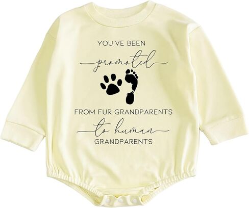First Great Grandchild Coming Soon Baby Bodysuit Surprise Infant Pregnancy Reveal Gift Cute Announcement Romper (0-6 Months, first great grandchild coming soon-Short Sleeve Romper) in Saudi Arabia