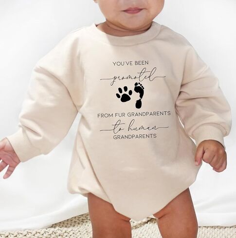 First Great Grandchild Coming Soon Baby Bodysuit Surprise Infant Pregnancy Reveal Gift Cute Announcement Romper (0-6 Months, first great grandchild coming soon-Short Sleeve Romper) in Saudi Arabia