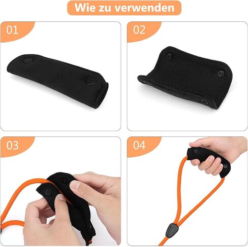 TONYFY 2PCS Dog Leash Grip Handle Sleeve - Dog Leash Wrap - Soft Velvet & Polyester Mesh Ensure Comfortable Grip - Dog Leashes/Box/Bag Handle Cover Protection Pads in Saudi Arabia