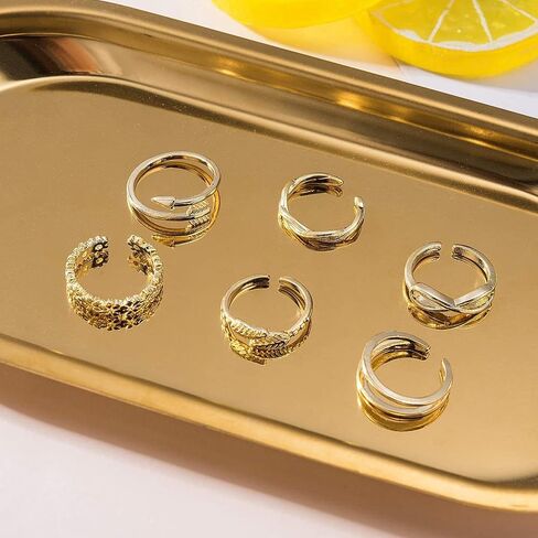 Roe Dolph 12Pcs Toe Rings for Women Gold Toe Rings Adjustable Flower Feather Heart Rings Open Toe Rings Summer Beach Foot Jewelry Birthday Gifts for Teen Girls in Saudi Arabia
