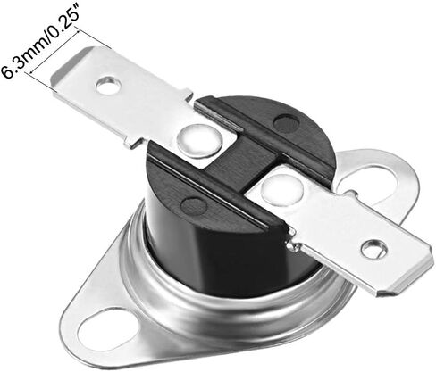 uxcell KSD301 Thermostat 75°C/167°F 10A Normally Closed N.C Adjust Snap Disc Temperature Switch for Microwave,Oven,Coffee Maker 5pcs in Saudi Arabia