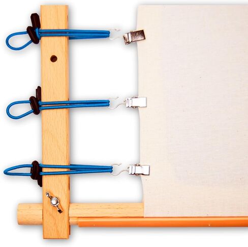 Scroll rod tension Set of 8 Side Tensioners for Embroidery Frames System for tightening canvas Tension Clips for cross stitch kit embroidery frame scroll rod supplies tensioners for embroidery frames in Saudi Arabia