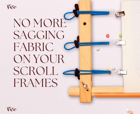 Scroll rod tension Set of 8 Side Tensioners for Embroidery Frames System for tightening canvas Tension Clips for cross stitch kit embroidery frame scroll rod supplies tensioners for embroidery frames in Saudi Arabia