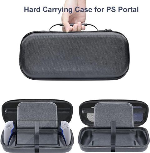 BGGCHEECA S-BU Hard Carrying Shell Case Compatible with PlayStation Portal Remote Player -with 4 Thumb Grip Caps, Accessories Storage Bag & Shockproof/Non-Drop and Anti-Collision. in Kuwait