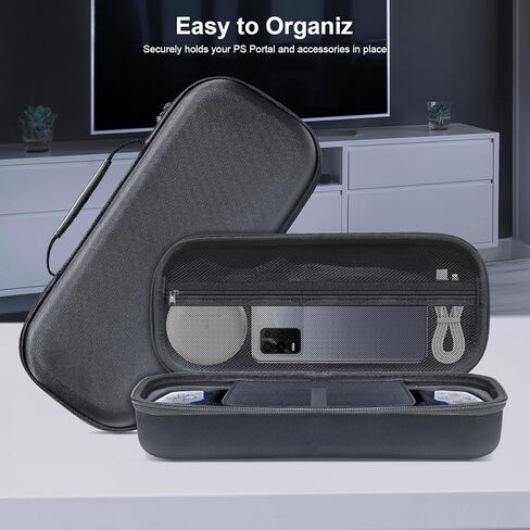 BGGCHEECA S-BU Hard Carrying Shell Case Compatible with PlayStation Portal Remote Player -with 4 Thumb Grip Caps, Accessories Storage Bag & Shockproof/Non-Drop and Anti-Collision. in Kuwait