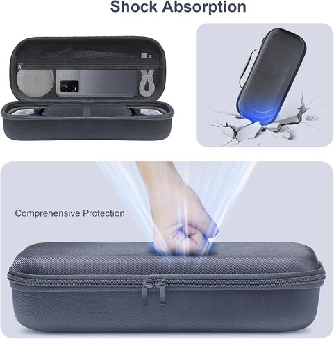 BGGCHEECA S-BU Hard Carrying Shell Case Compatible with PlayStation Portal Remote Player -with 4 Thumb Grip Caps, Accessories Storage Bag & Shockproof/Non-Drop and Anti-Collision. in Kuwait