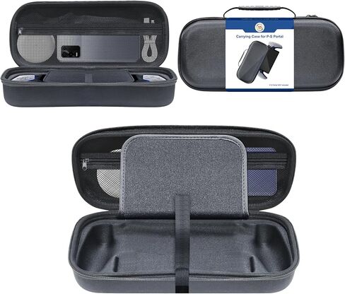 BGGCHEECA S-BU Hard Carrying Shell Case Compatible with PlayStation Portal Remote Player -with 4 Thumb Grip Caps, Accessories Storage Bag & Shockproof/Non-Drop and Anti-Collision. in Kuwait