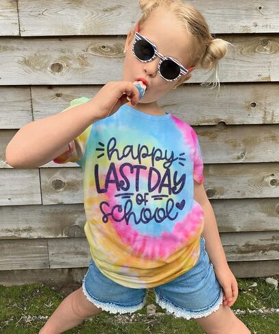 GLIGLITTR Last Day of School T Shirt for Boys Girls School Students Graduation Tees Kids Summer Gift Shirt Top in Saudi Arabia