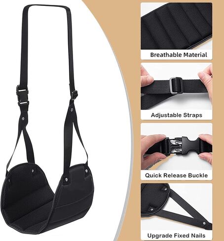 مسند قدم الطائرة (السفر بشكل مريح)، أرجوحة مسند القدمين، مسند قدم الطائرة المحمول يستخدم في المكتب/الطائرة/المنزل، مسند ساق الأرجوحة قابل للتعديل in Kuwait