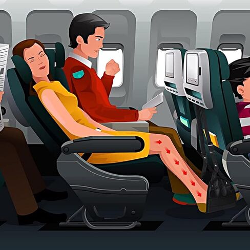 مسند قدم الطائرة (السفر بشكل مريح)، أرجوحة مسند القدمين، مسند قدم الطائرة المحمول يستخدم في المكتب/الطائرة/المنزل، مسند ساق الأرجوحة قابل للتعديل in Kuwait