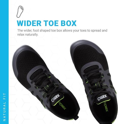 Xero Shoes — Prio Neo Men's Shoes — Athletic, Lightweight, Performance Cross-Trainer for Walking, Running, Tennis, Pickleball Sneakers for Men — Asphalt/Black, Size 6.5 in Saudi Arabia