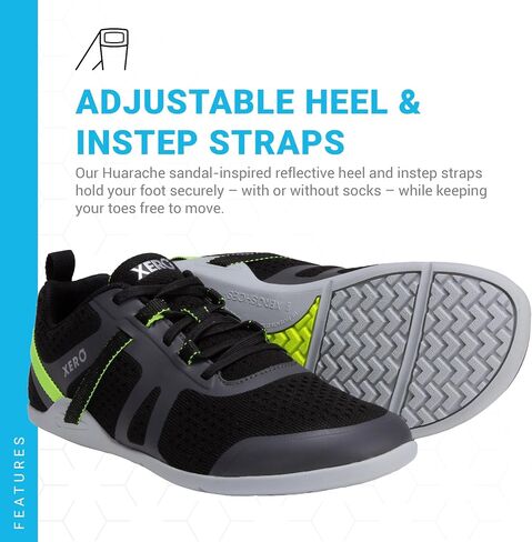 Xero Shoes — Prio Neo Men's Shoes — Athletic, Lightweight, Performance Cross-Trainer for Walking, Running, Tennis, Pickleball Sneakers for Men — Asphalt/Black, Size 6.5 in Saudi Arabia