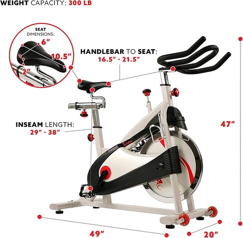 Sunny Health & Fitness Premium Indoor Cycling Exercise Bike in Saudi Arabia