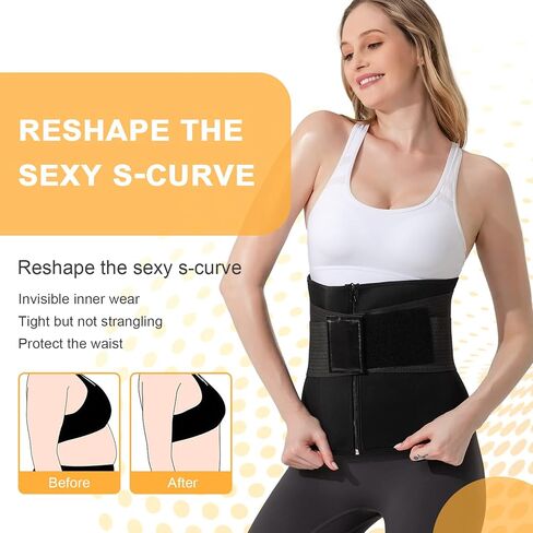 Portzon Waist Trainer For Women Lower Belly Fat,Corset Waist Trainer Plus Size Weight Loss Under Clothes in Saudi Arabia