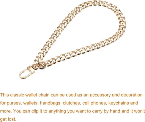 uxcell Keychain Wristlet Strap, 8" Hand Wrist Lanyard Wrist Chain Purse Straps Key Chain Holder for Clutch Wallet Key Bag DIY, Black in Saudi Arabia