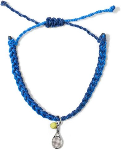 GIMMEDAT Tennis Racket Ball Girls Heart Sports Charm Bracelet 100% Waterproof Adjustable Jewelry Gift for Teams in Kuwait