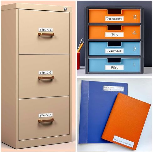 100 عبوة من ملصقات الرف اللاصقة مقاس 1.2 بوصة × 4.3 بوصة مع إدراج الملصقات، حاملات الملصقات البلاستيكية الشفافة من ChanQnTon، ملصقات الأدراج، علامات الأسعار، ملصقات قابلة لإعادة الاستخدام لصناديق التخزين، أرفف خزانة صندوق البريد in Kuwait