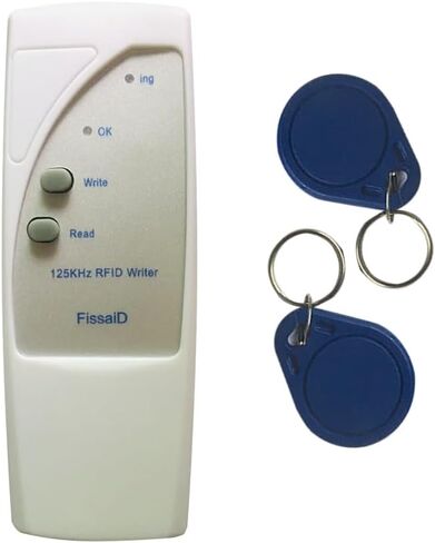 ناسخة بطاقات FissaiD لبطاقة القرب 125 كيلو هرتز، 1326 بطاقة عائلية، بطاقة هوية EM4100 مع قطعتين من المفاتيح القابلة للكتابة (EM-H-ID) in Kuwait