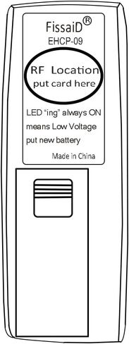 ناسخة بطاقات FissaiD لبطاقة القرب 125 كيلو هرتز، 1326 بطاقة عائلية، بطاقة هوية EM4100 مع قطعتين من المفاتيح القابلة للكتابة (EM-H-ID) in Kuwait