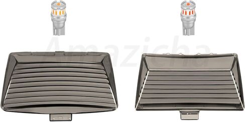 Amazicha Front Rear LED Fender Tips Lights Mud Guards Covers Kit Compatible for Harley Davidson Electra Glide Road King Heritage Softail (Smoked Lens) in Saudi Arabia