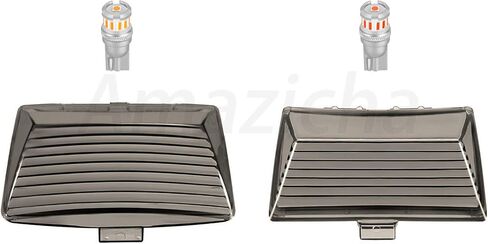 Amazicha Front Rear LED Fender Tips Lights Mud Guards Covers Kit Compatible for Harley Davidson Electra Glide Road King Heritage Softail (Smoked Lens) in Saudi Arabia