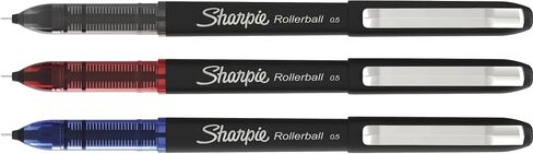SHARPIE Rollerball Pen, Needle Point, 0.5mm, Assorted Colors, Pack Of 4 in Saudi Arabia