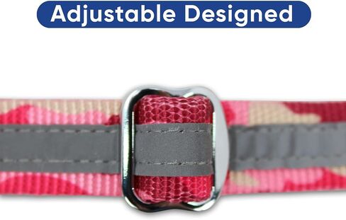 Pawtitas Martingale Dog Collar with Chain a Reflective Dog Training Collar for Large Dogs | Nylon No Pull Dog Collar for Large Dog - Green Camo in Saudi Arabia