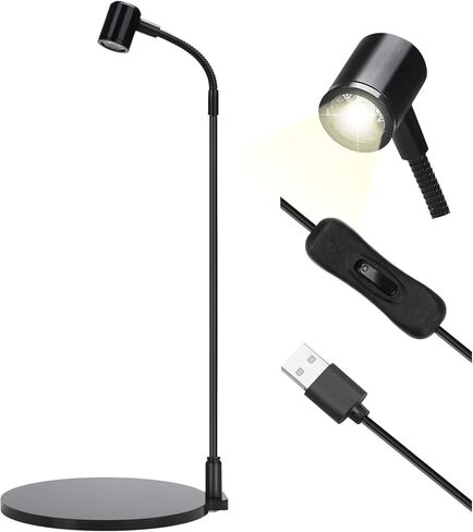 مصباح حوض السمك LED من Oltraman، مصباح نباتي لحوض الأسماك يعمل بالطاقة USB بقدرة 3 وات مع لوحة قاعدة سوداء لوعاء سمكة بيتا 360 درجة، والنباتات في أصص، والنباتات العصارية، والمناظر الطبيعية المصغرة in Kuwait