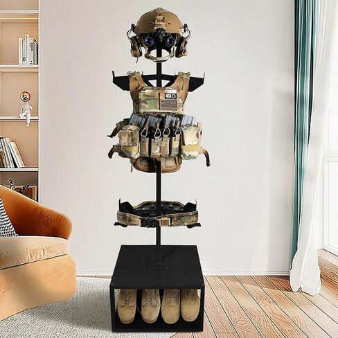 حامل معدات تكتيكية من مونتيكس، حامل سترة تكتيكية، حامل معدات عسكرية، حامل معدات الشرطة، فولاذ عالي التحمل، أسود in Kuwait