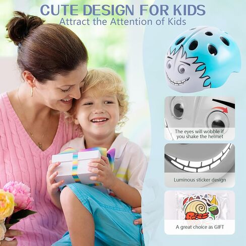 Toddler Helmet, SIFVO Toddler to Kids Bike Helmet with 2 Sets Pads, Boys and Girls Bike Helmet for Kids 2-12, Kids Helmet for Multisport Adjustable and Lightweight 46-56cm in Saudi Arabia