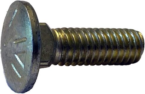 Small Parts 3724C8 3/8"-16 x 1-1/2" Carriage Bolt Grade 8 Fully Threaded Zinc Yellow (Pack of 10) in Saudi Arabia