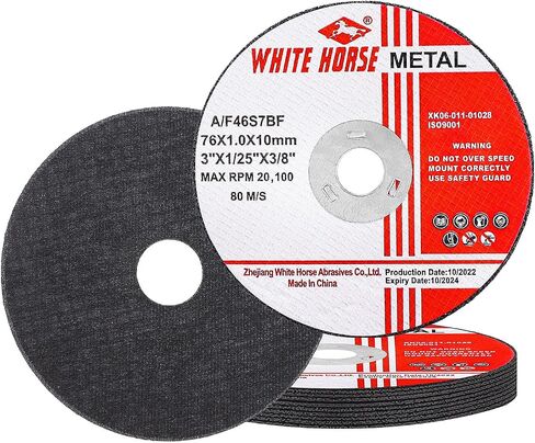 TRAMULL Ultra Thin Cut Off Wheel 3'' x .04'' x 3/8'' for Metal and Stainless Steel Cutting, Type 1, Angle Grinder Uses (12 PCS) in Saudi Arabia