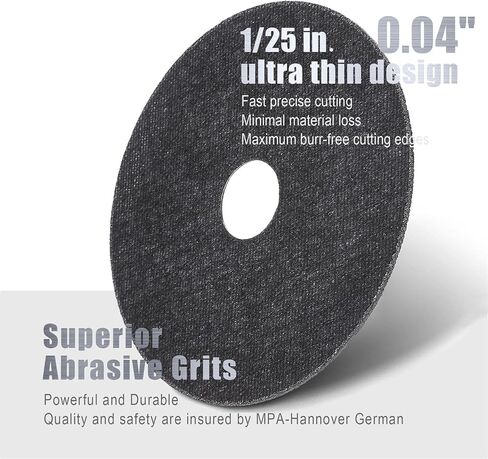 TRAMULL Ultra Thin Cut Off Wheel 3'' x .04'' x 3/8'' for Metal and Stainless Steel Cutting, Type 1, Angle Grinder Uses (12 PCS) in Saudi Arabia