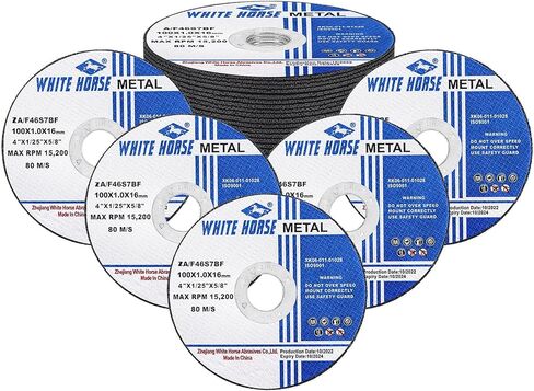 TRAMULL Ultra Thin Cut Off Wheel 3'' x .04'' x 3/8'' for Metal and Stainless Steel Cutting, Type 1, Angle Grinder Uses (12 PCS) in Saudi Arabia