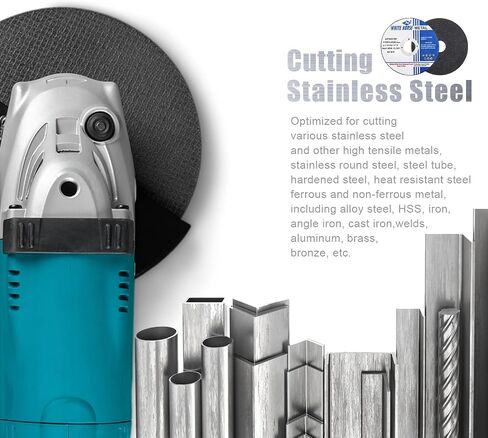 TRAMULL Ultra Thin Cut Off Wheel 3'' x .04'' x 3/8'' for Metal and Stainless Steel Cutting, Type 1, Angle Grinder Uses (12 PCS) in Saudi Arabia