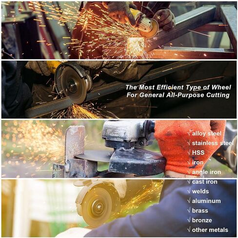 TRAMULL Ultra Thin Cut Off Wheel 3'' x .04'' x 3/8'' for Metal and Stainless Steel Cutting, Type 1, Angle Grinder Uses (12 PCS) in Saudi Arabia