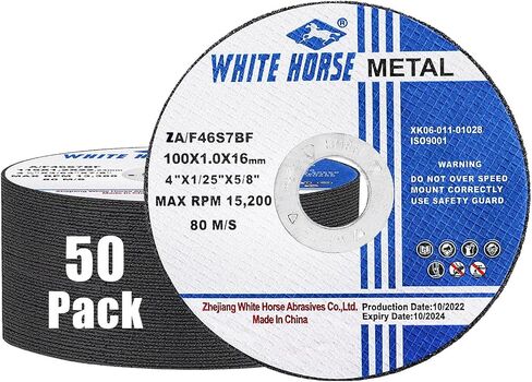 TRAMULL Ultra Thin Cut Off Wheel 3'' x .04'' x 3/8'' for Metal and Stainless Steel Cutting, Type 1, Angle Grinder Uses (12 PCS) in Saudi Arabia