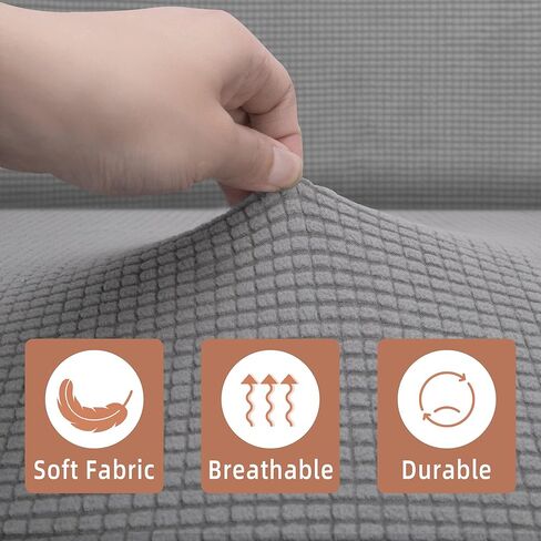 أغطية وسائد Sfcddtlg RV Dinette - أغطية مقاعد RV Dinette قابلة للتمدد باللون الرمادي - أغطية مقاعد أريكة Loveseat قابلة للغسل لمقاعد مقاعد السيارة RV Camper (غطاء مسند ظهر واحد وغطاء مقعد واحد) in Kuwait