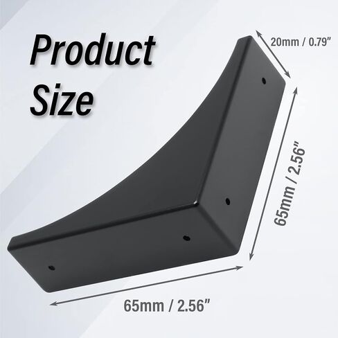 BokWin Gold Box Corner Protector Metal,4 Pcs 2.56 Inch Decorative Corner Brackets with Screws,Edge Guard for Box Furniture Table Shelf Cabinet in Saudi Arabia